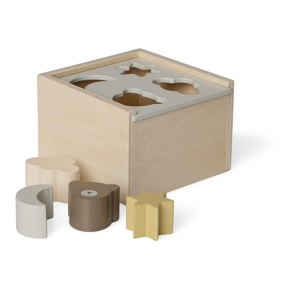 Chris wooden sorting cube - Wood