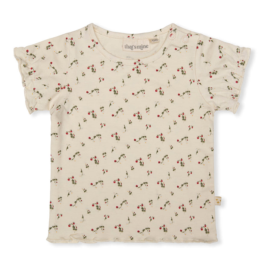 That's Mine Ebba t-shirt pige - Wild berries - 48% Organic cotton, 47% Modal, 5% Elastan Buy Tøj||T-shirts||Overdele||Udsalg||Alle||Tøjbundle||Udsalg tøj here.