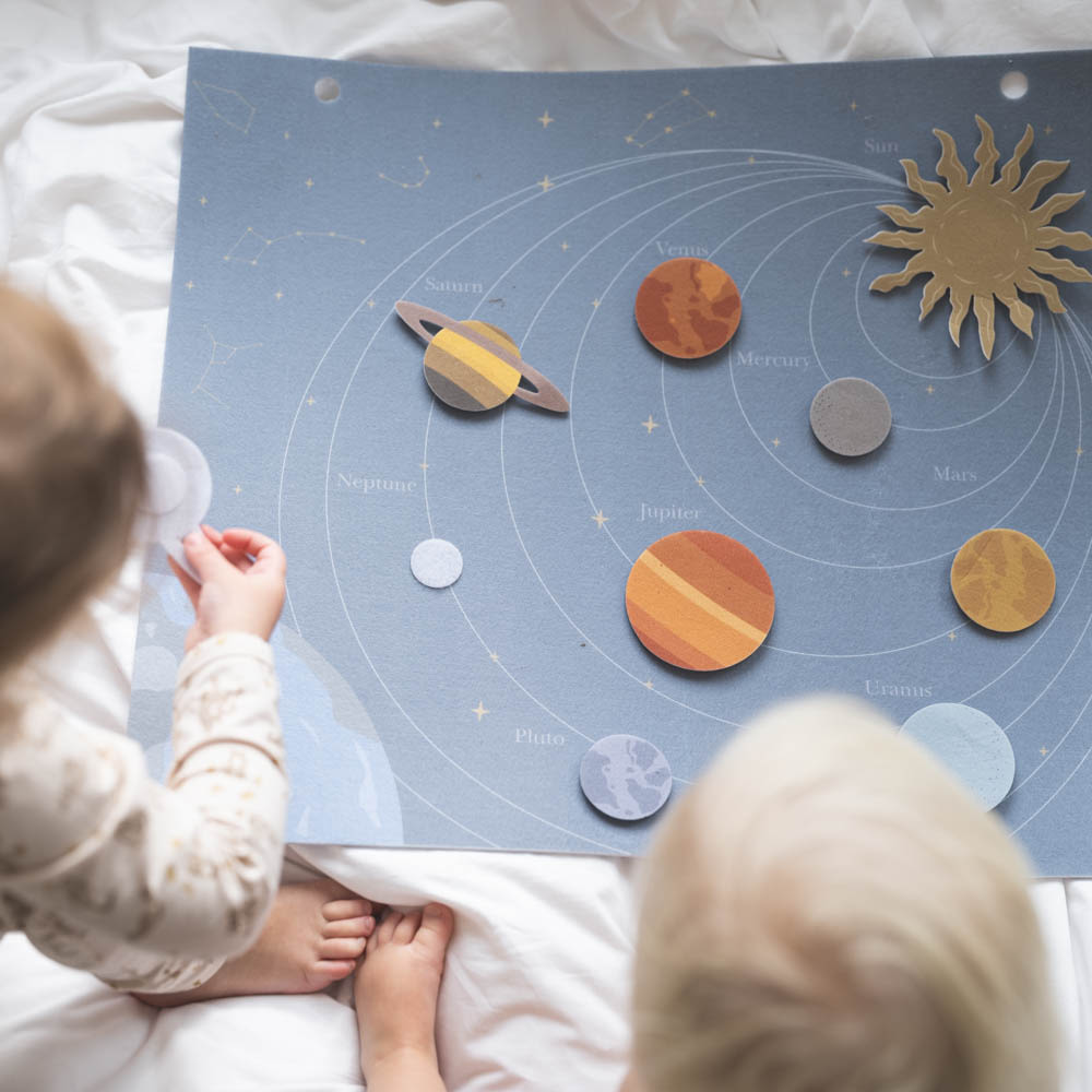 Zoe felt planet blanket - Planets