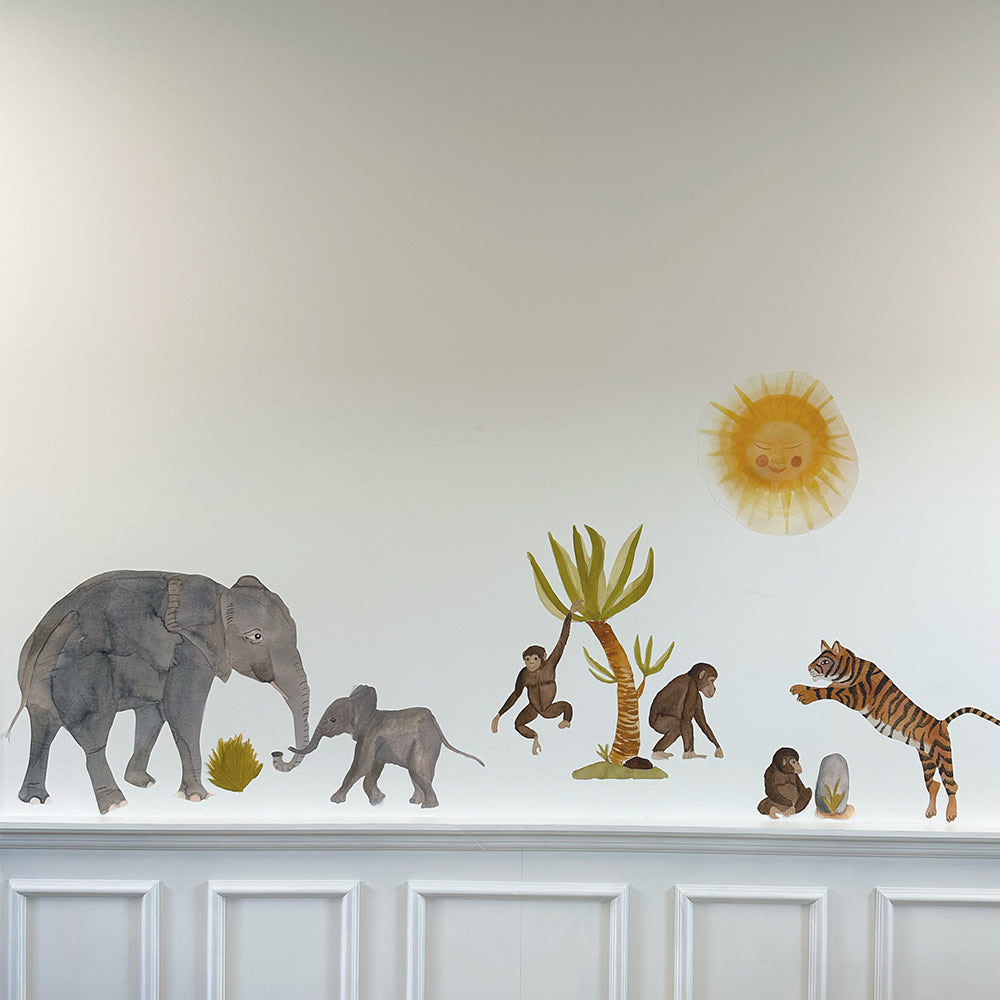 Wallsticker Elephant Baby - Grey